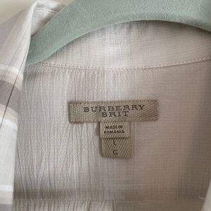 Burberry Brit Plaid button down size L